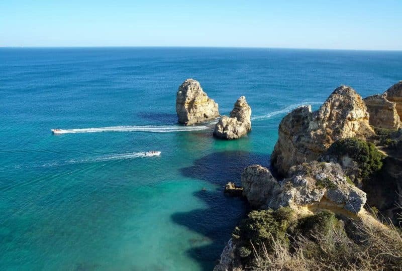 Ponta da Piedade, a very picturesque coastal stretch in Lagos in