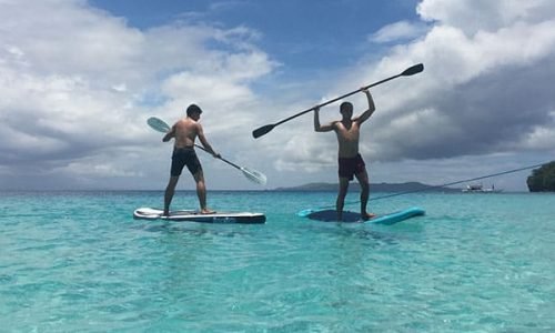 Paddle tennis in the Port-Cros Porquerolles National Park