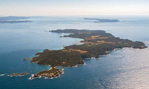 Aerial view of Porquerolles