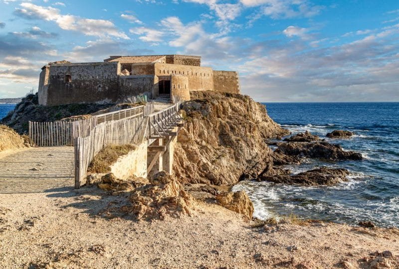 Tour Fondue fort, medieval fortress near Hyeres, southern France