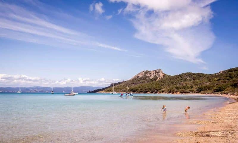 La plage notre dame à Porquerolles