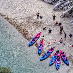 Kayak adventure incentive on the Giens peninsula