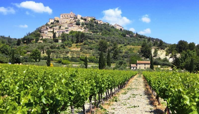 Gordes surplombant les vignobles